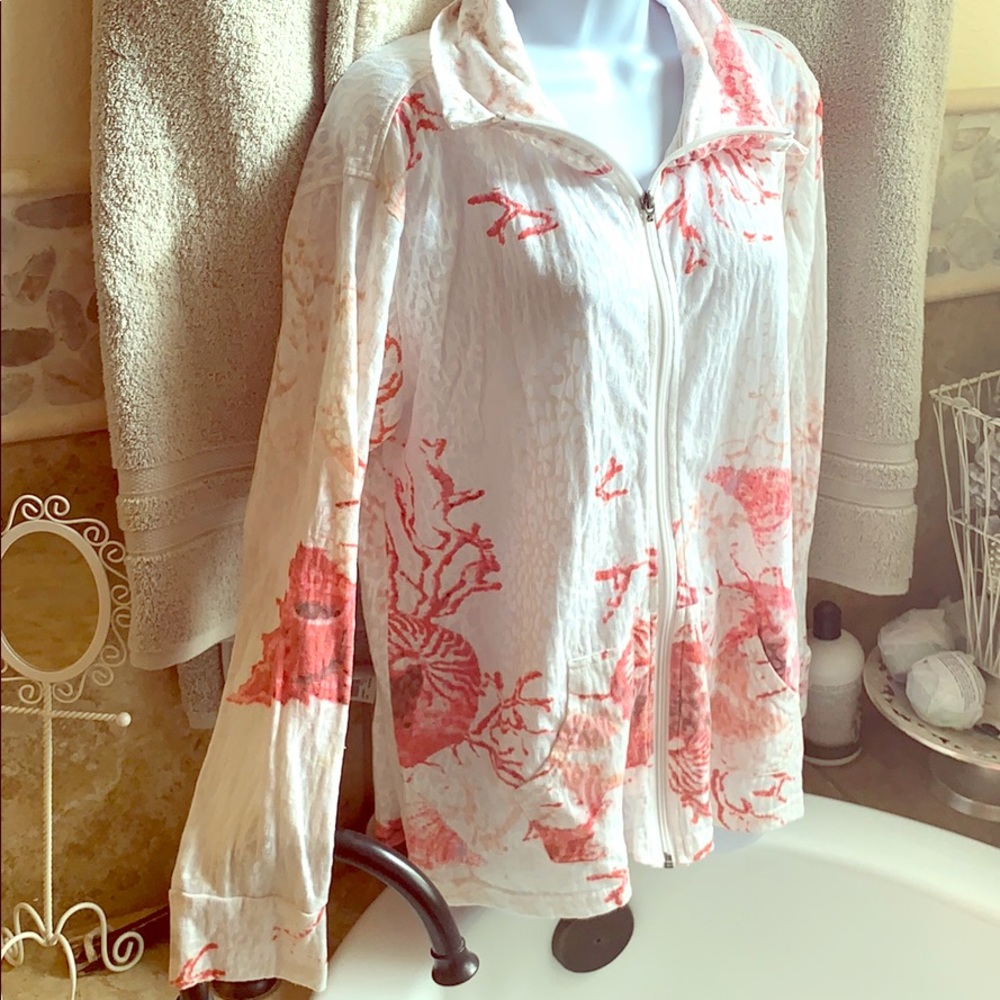 Coral Seashell Lightweight Jacket